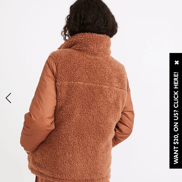 COPY - Madewell Reversible Puffer Sherpa jacket - Picture 7 of 7